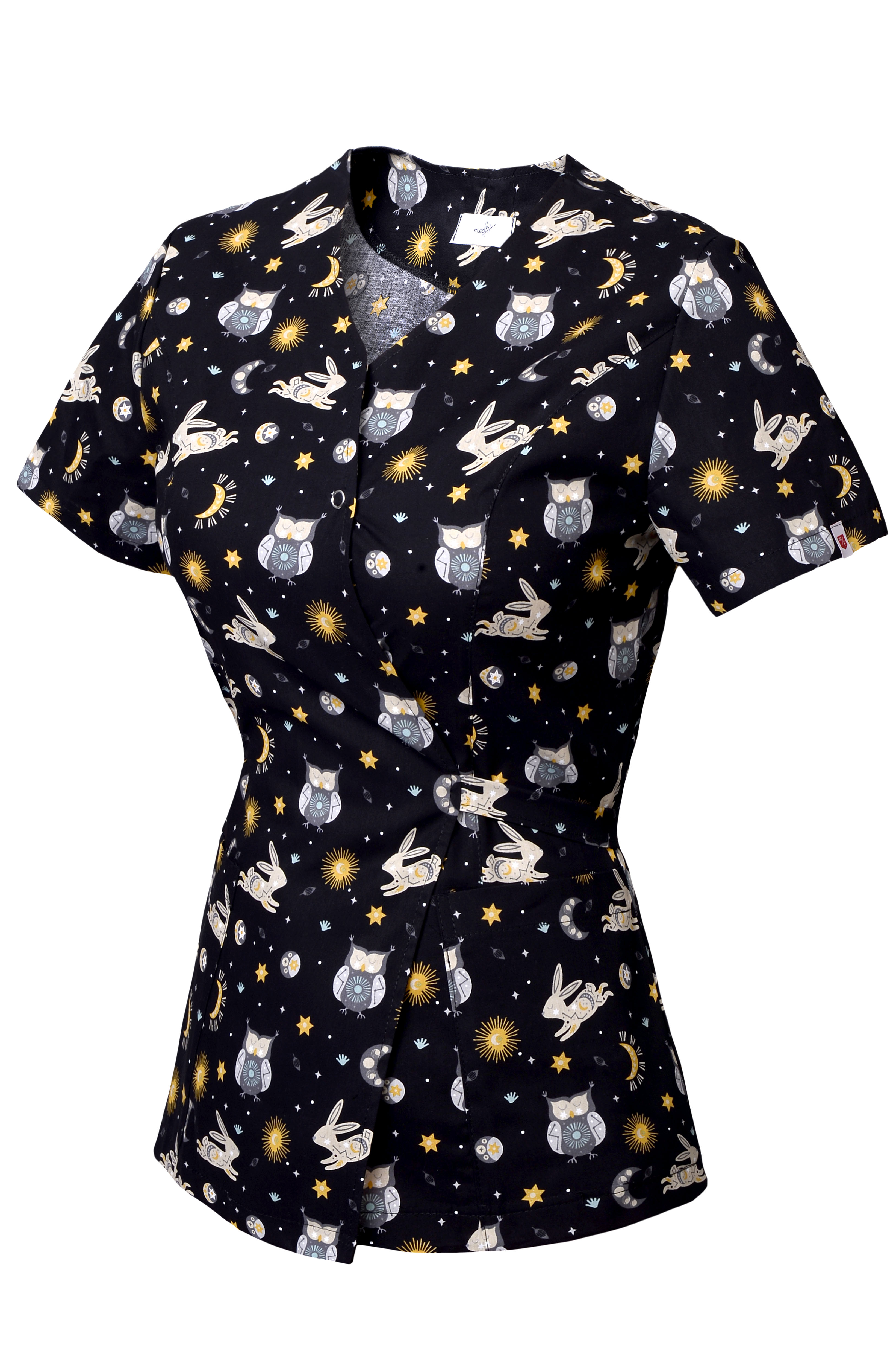 Bluza medicala dama C-line V imprimeu