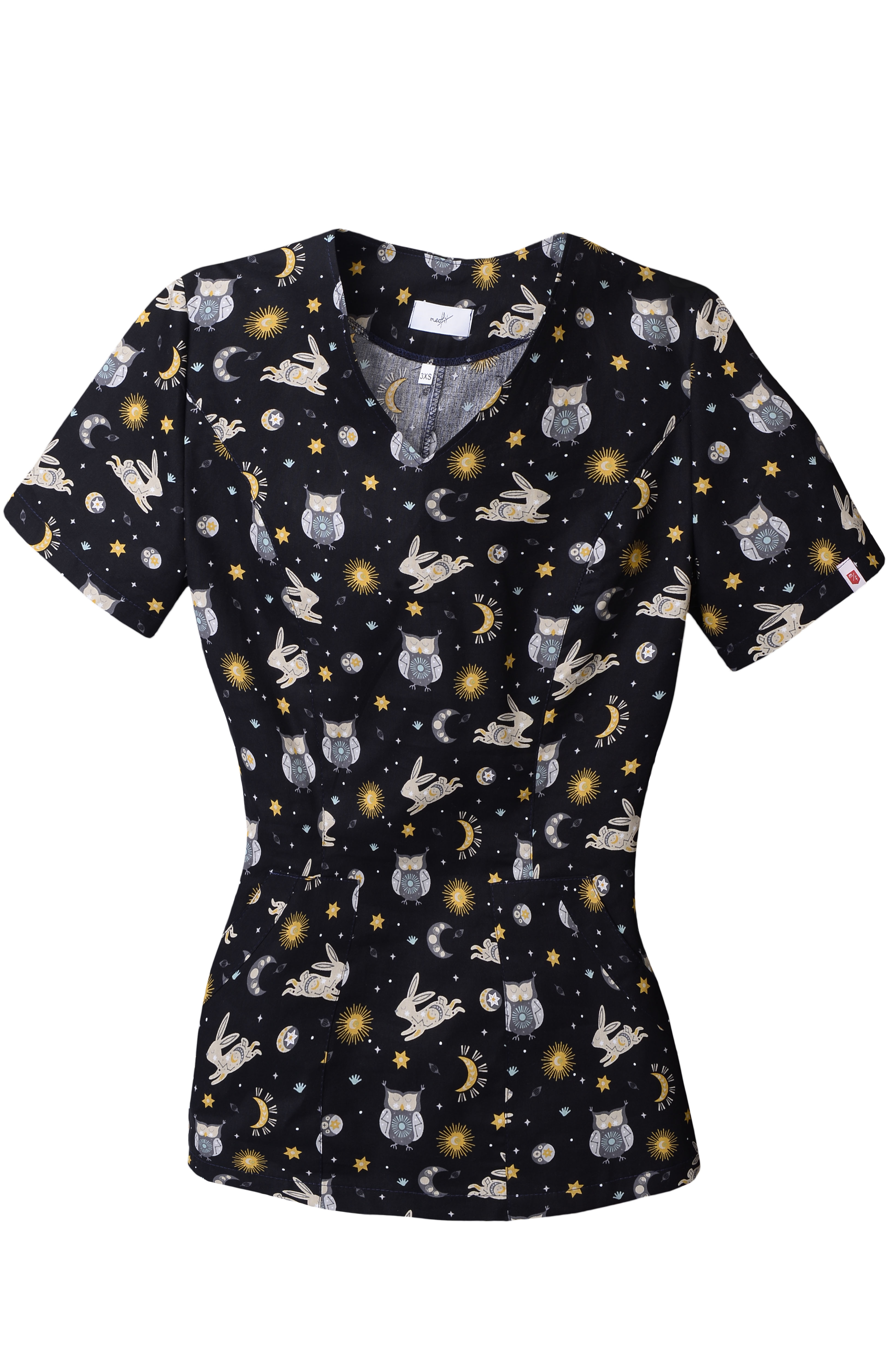 Bluza medicala dama C-line IV cu imprimeu